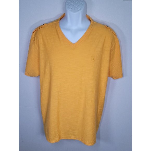 Lions Crest by English Laundry Gold Short Sleeve Cotton Blend T Shirt Size XXL - Picture 1 of 6